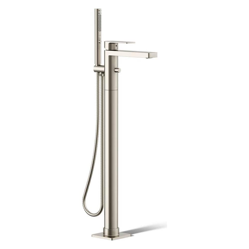 Parallel Floor Mounted Tub Filler - Includes Hand Shower