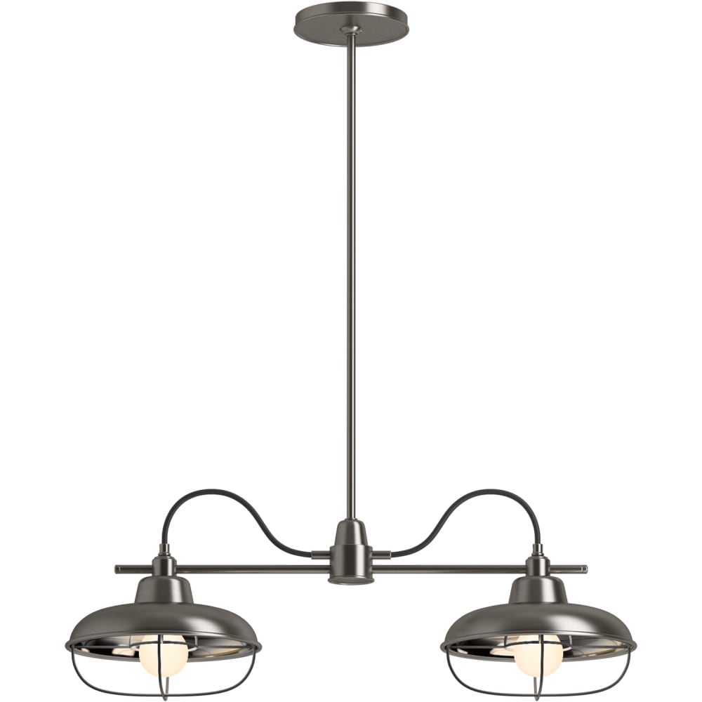 Modern Farm 23" Wide 2 Light Linear Chandelier