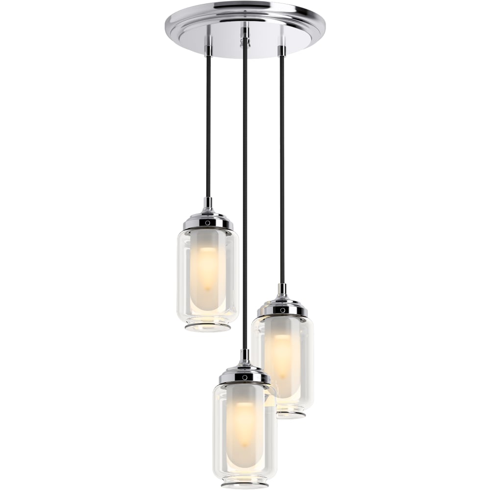 Artifacts 10" Wide 3 Light Pendant Cloud