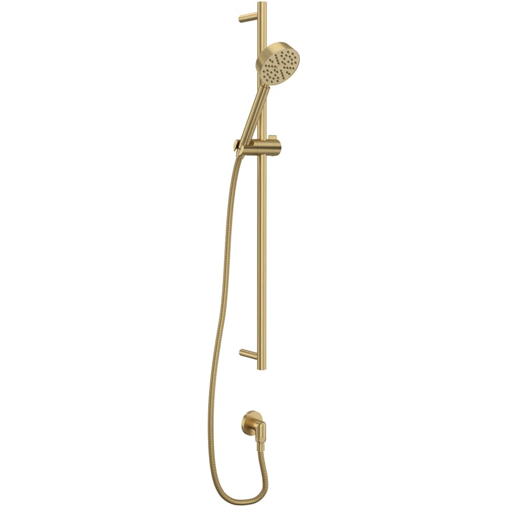 1.8 GPM Single Function Hand Shower Package - Includes Slide Bar, Hose, and Wall Supply