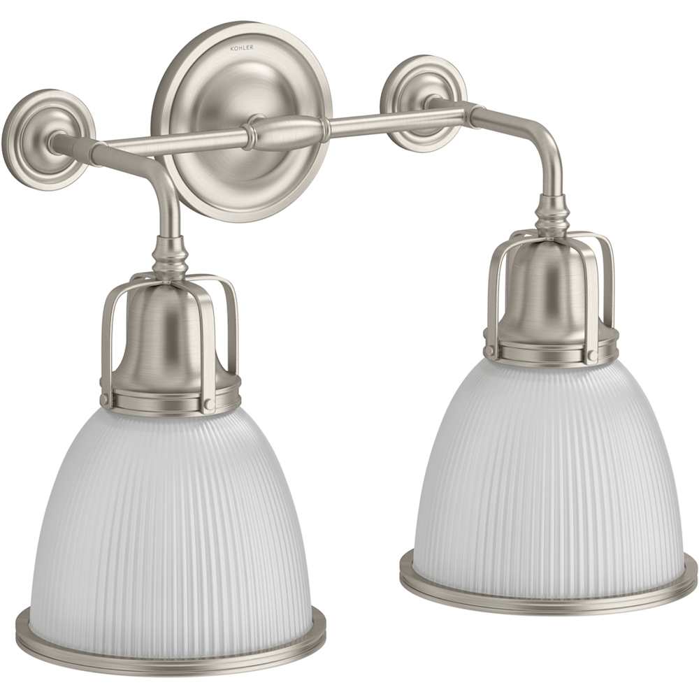 Hauksbee 18" Wide 2 Light Bell Wall Sconce