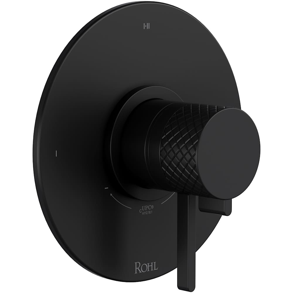 Tenerife Two Independent and One Shared Function Thermostatic Valve Trim Only with Single Lever Handle, Integrated Diverter, and Volume Control - Less Rough In