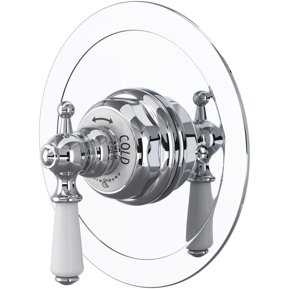 Edwardian Thermostatic Valve Trim Only with Single Lever Handle - Less Rough In