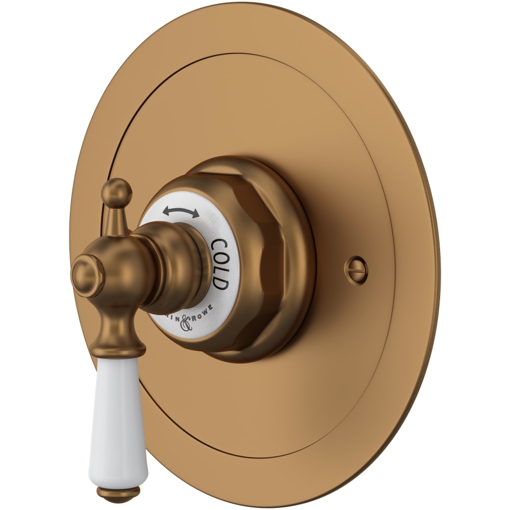 Edwardian Thermostatic Valve Trim Only with Single Lever Handle - Less Rough In