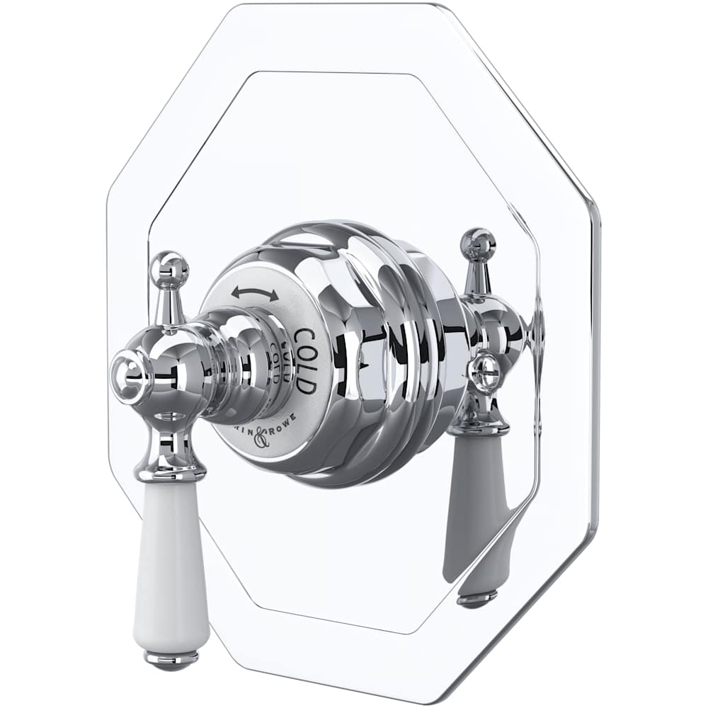 Edwardian Thermostatic Valve Trim Only with Single Lever Handle - Less Rough In