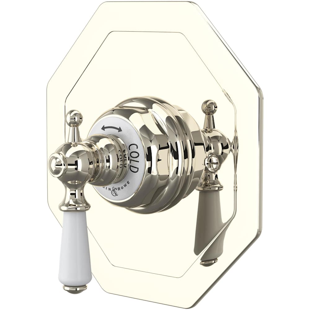 Edwardian Thermostatic Valve Trim Only with Single Lever Handle - Less Rough In
