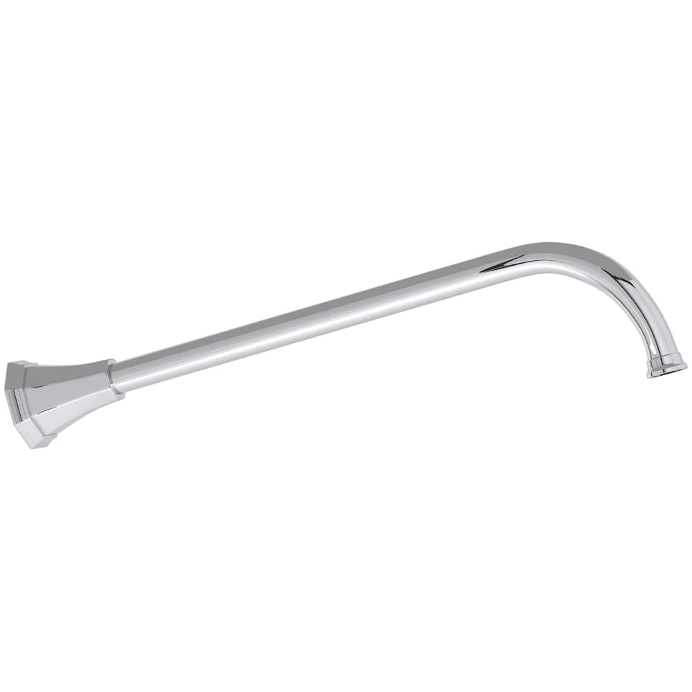 Deco 15" Wall Mounted Shower Arm and Octagonal Flange