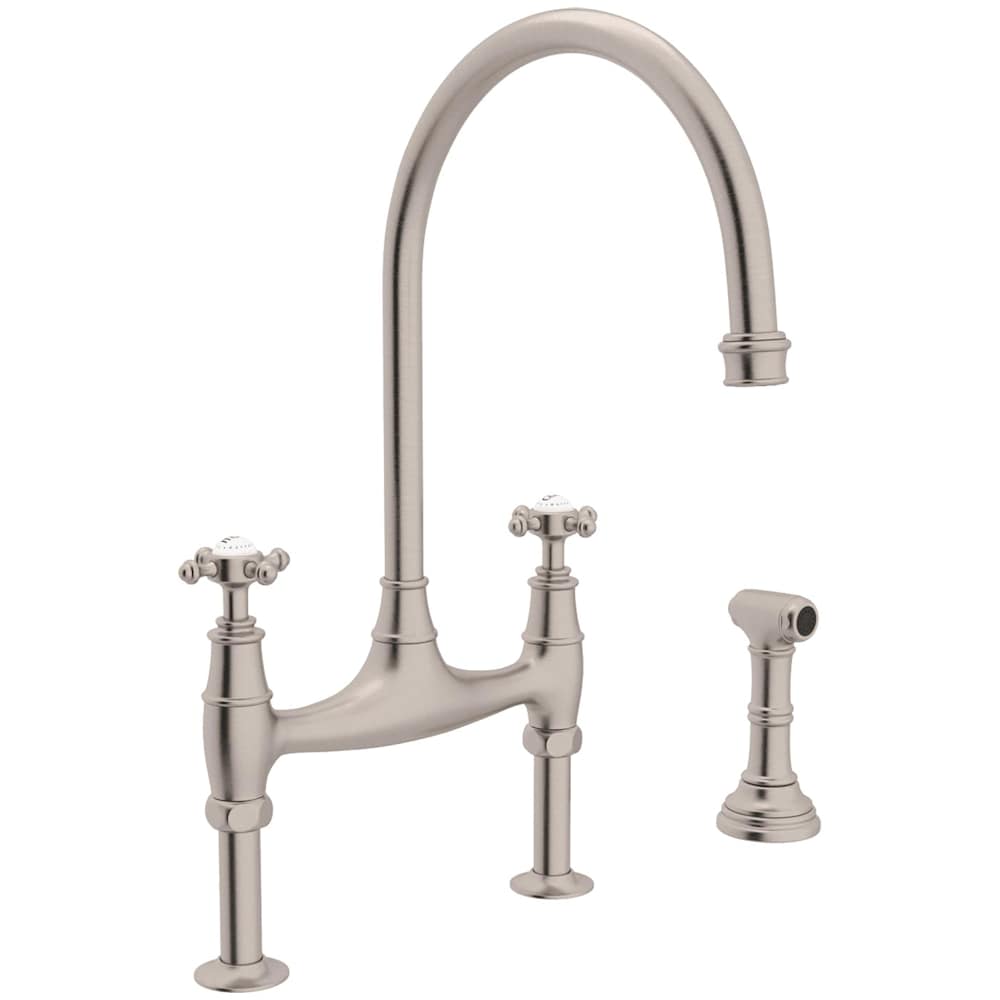 Georgian Era 1.5 GPM Widespread Bridge Kitchen Faucet - Includes Side Spray