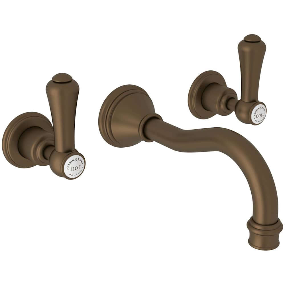 Georgian Era 1.2 GPM Wall Mounted Widespread Bathroom Faucet