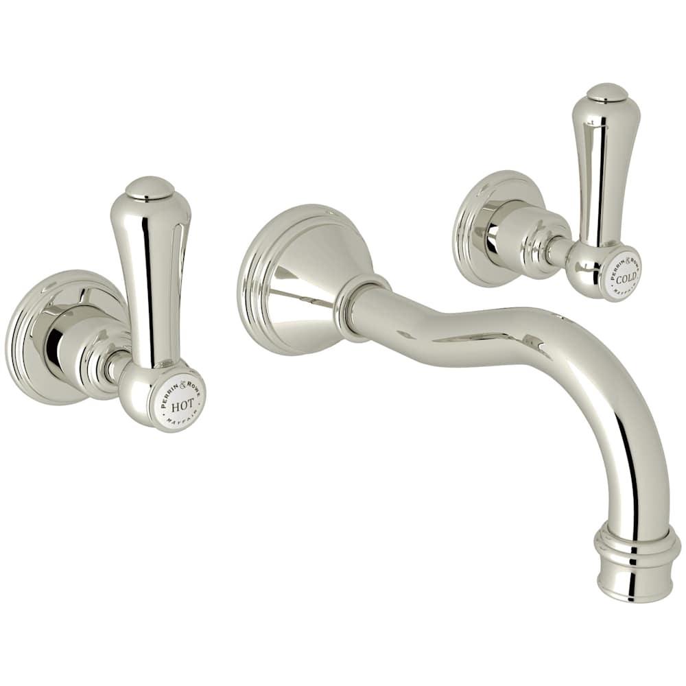 Georgian Era 1.2 GPM Wall Mounted Widespread Bathroom Faucet
