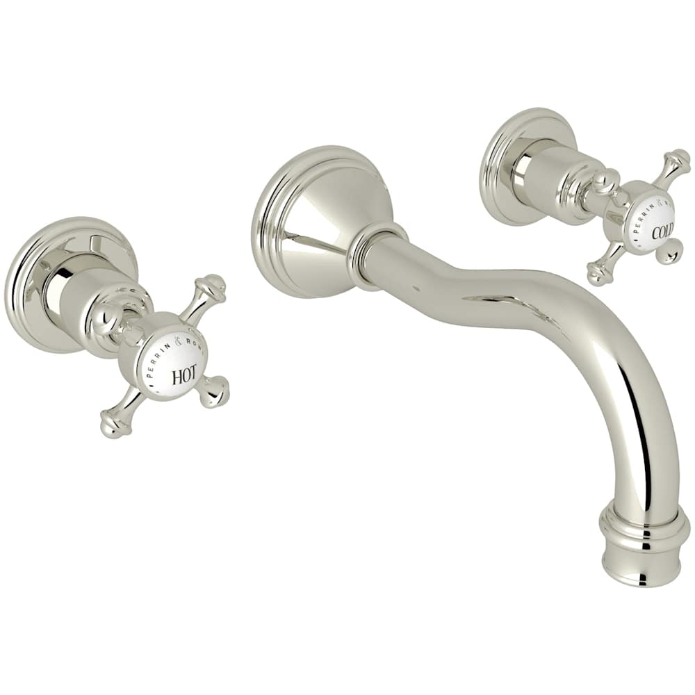 Georgian Era 1.2 GPM Wall Mounted Widespread Bathroom Faucet