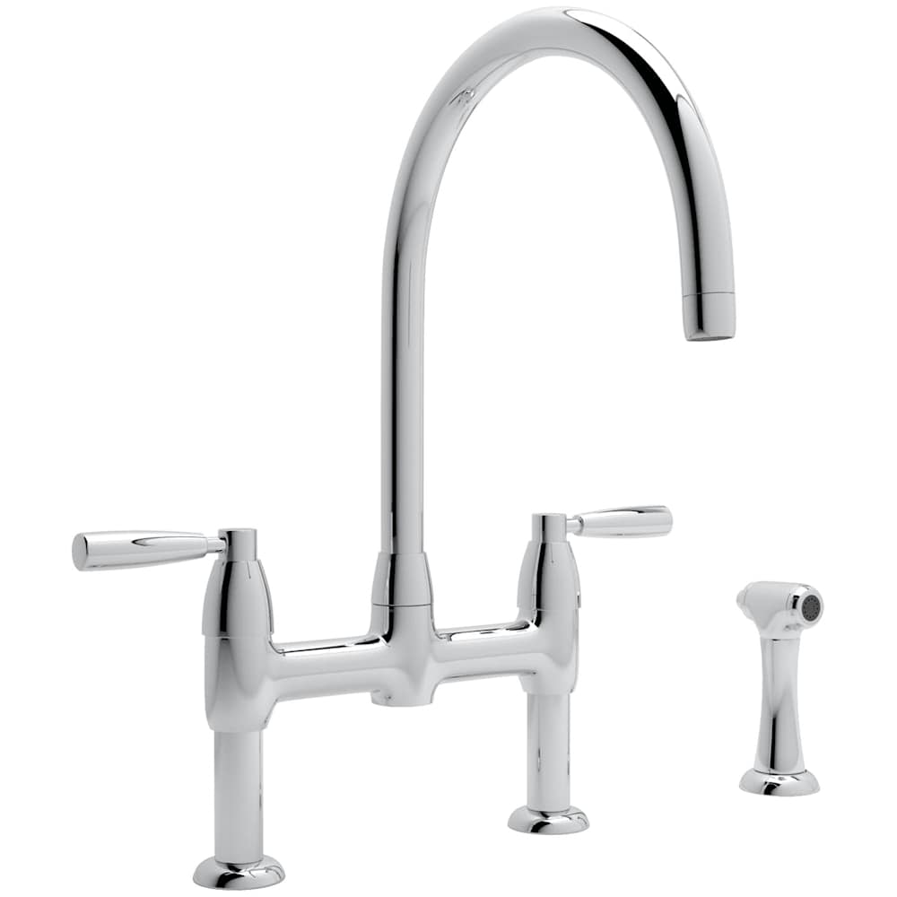 Holborn 1.5 GPM Widespread Bridge Kitchen Faucet - Includes Side Spray