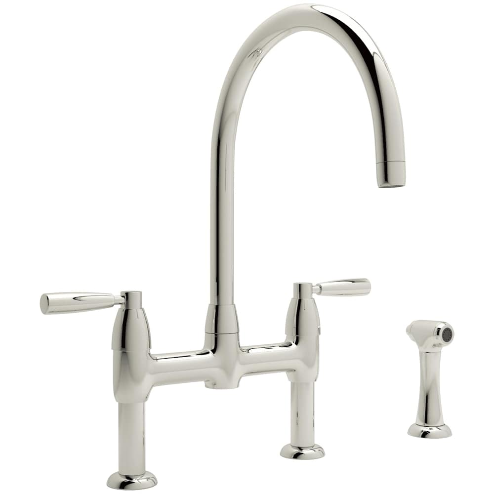 Holborn 1.5 GPM Widespread Bridge Kitchen Faucet - Includes Side Spray