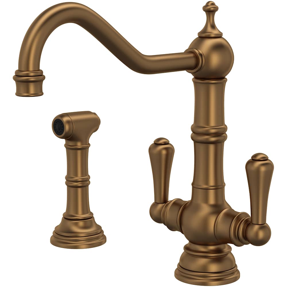 Edwardian 1.8 GPM Single Hole Kitchen Faucet - Includes Side Spray