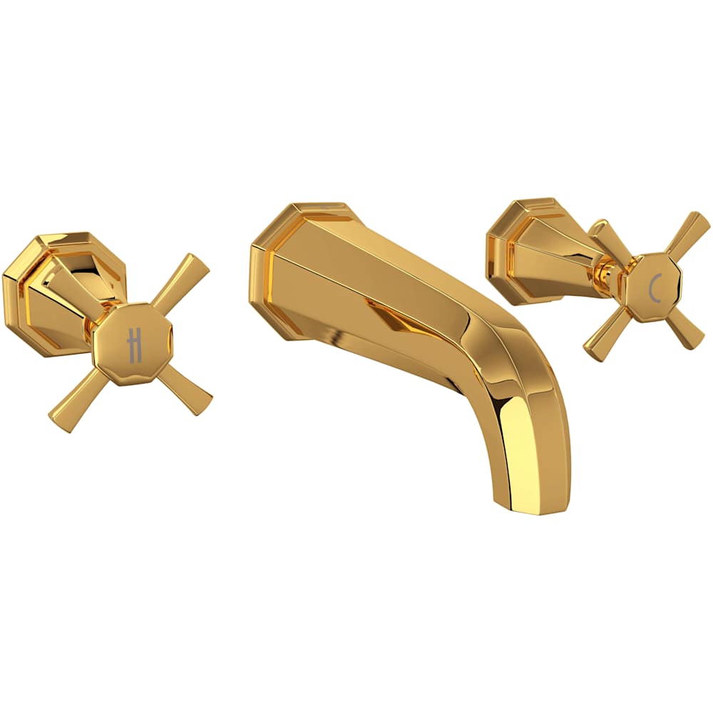 Deco 1.2 GPM Wall Mounted Widespread Bathroom Faucet