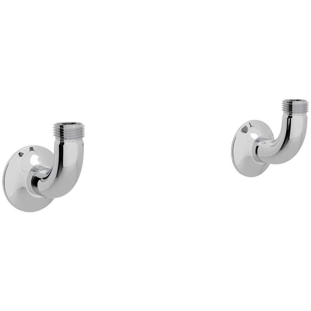 Georgian Era Bridge Kitchen Faucet Wall Unions
