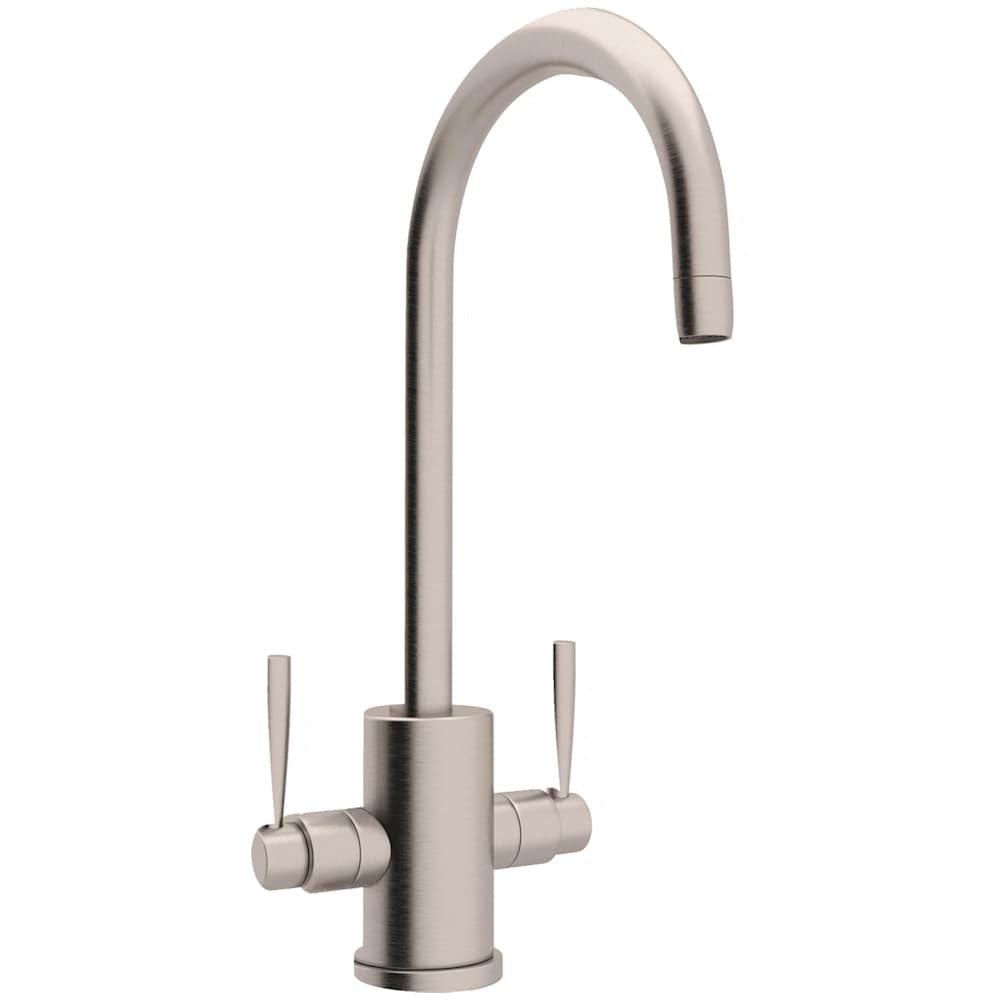 Perrin and Rowe Holborn 1.8 GPM Deck Mounted Single Hole Faucet with Two Lever Metal Handles