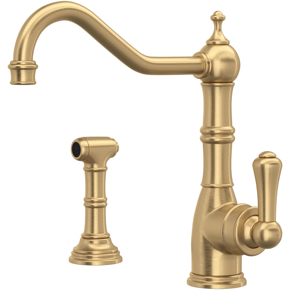 Edwardian 1.8 GPM Single Hole Kitchen Faucet - Includes Side Spray