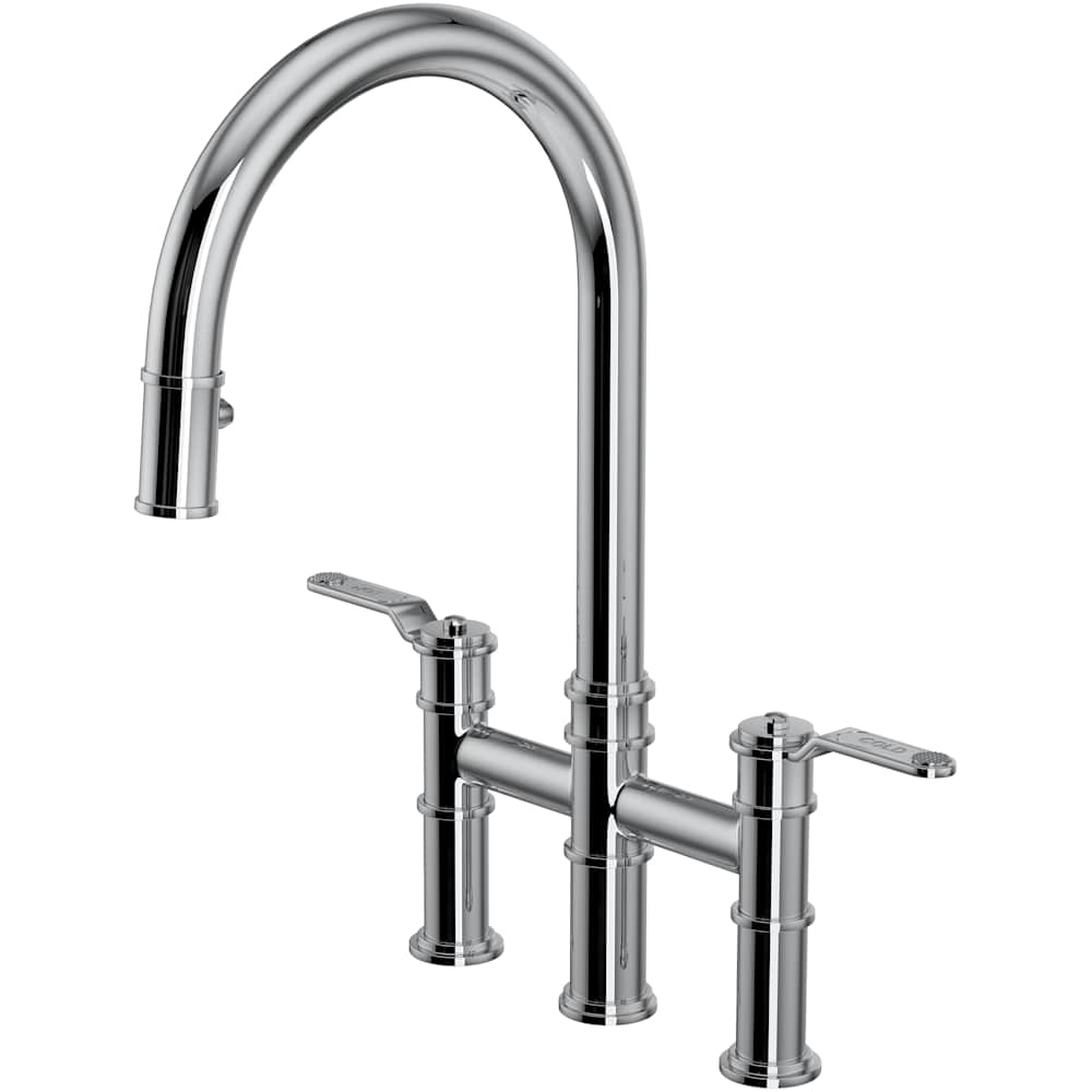 Armstrong 1.8 GPM Widespread Bridge Pull Down Kitchen Faucet