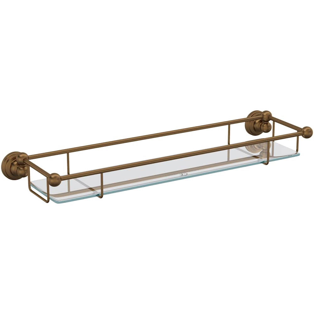 Edwardian 22" Brass Bathroom Shelf