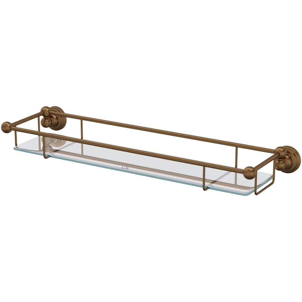 Edwardian 22" Brass Bathroom Shelf