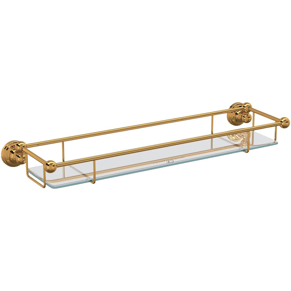 Edwardian 22" Brass Bathroom Shelf