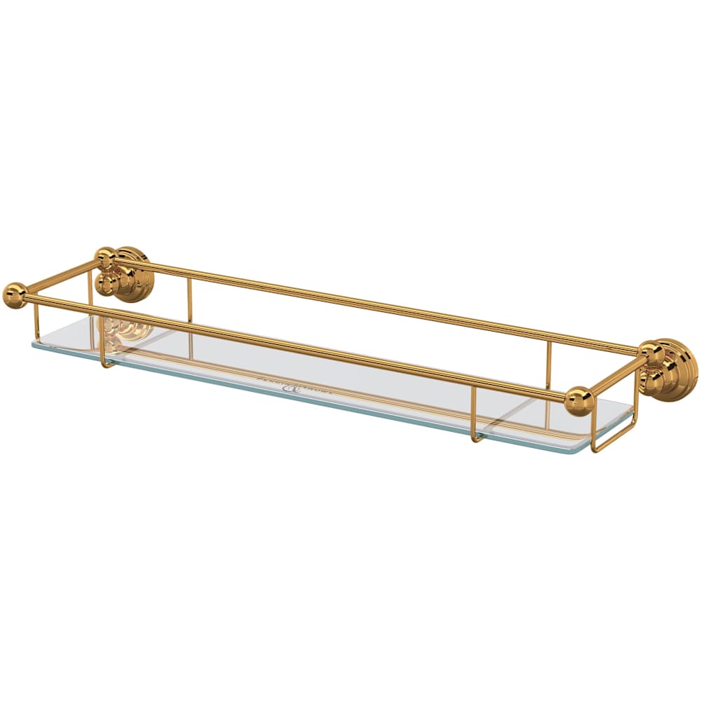 Edwardian 22" Brass Bathroom Shelf