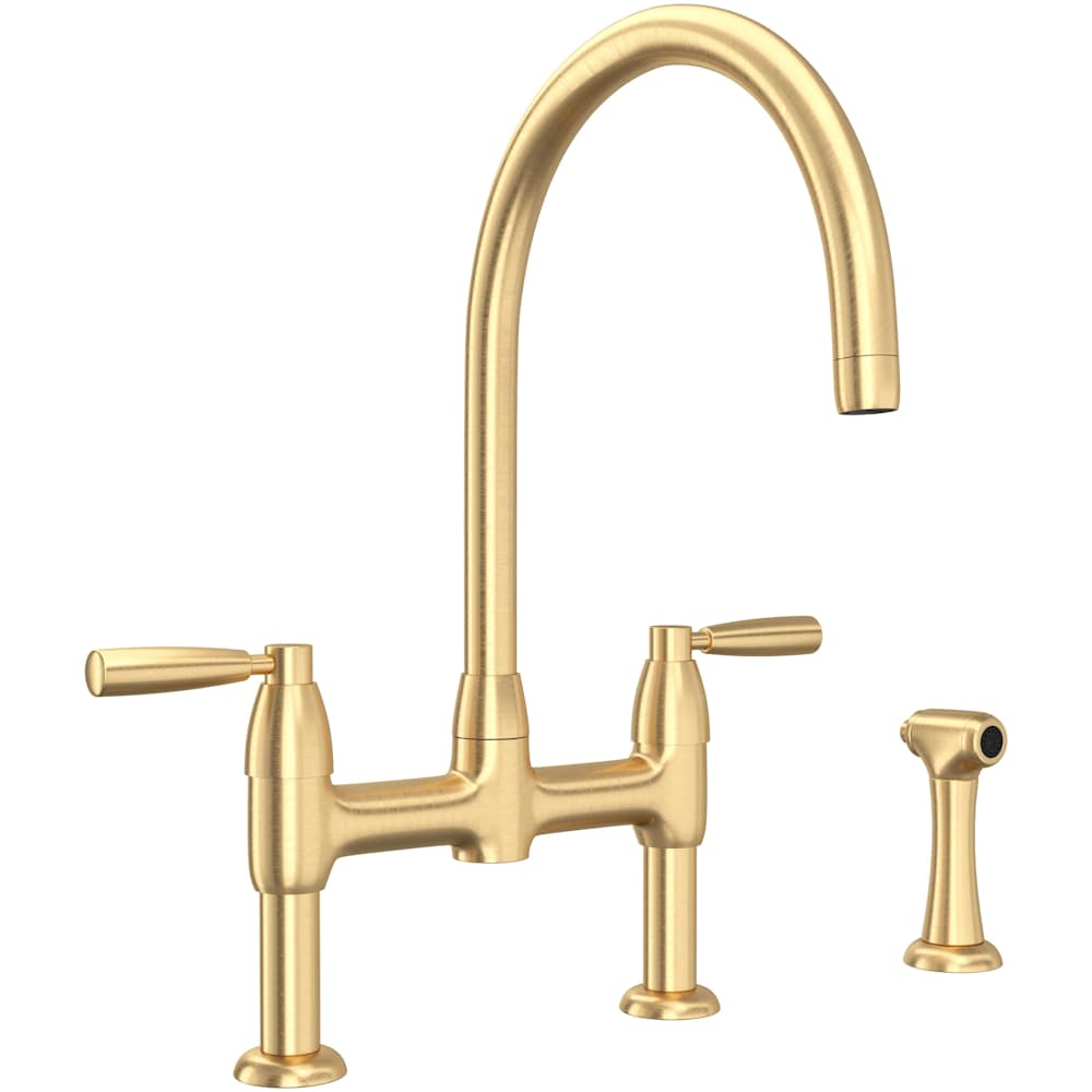 Holborn 1.5 GPM Widespread Bridge Kitchen Faucet - Includes Side Spray