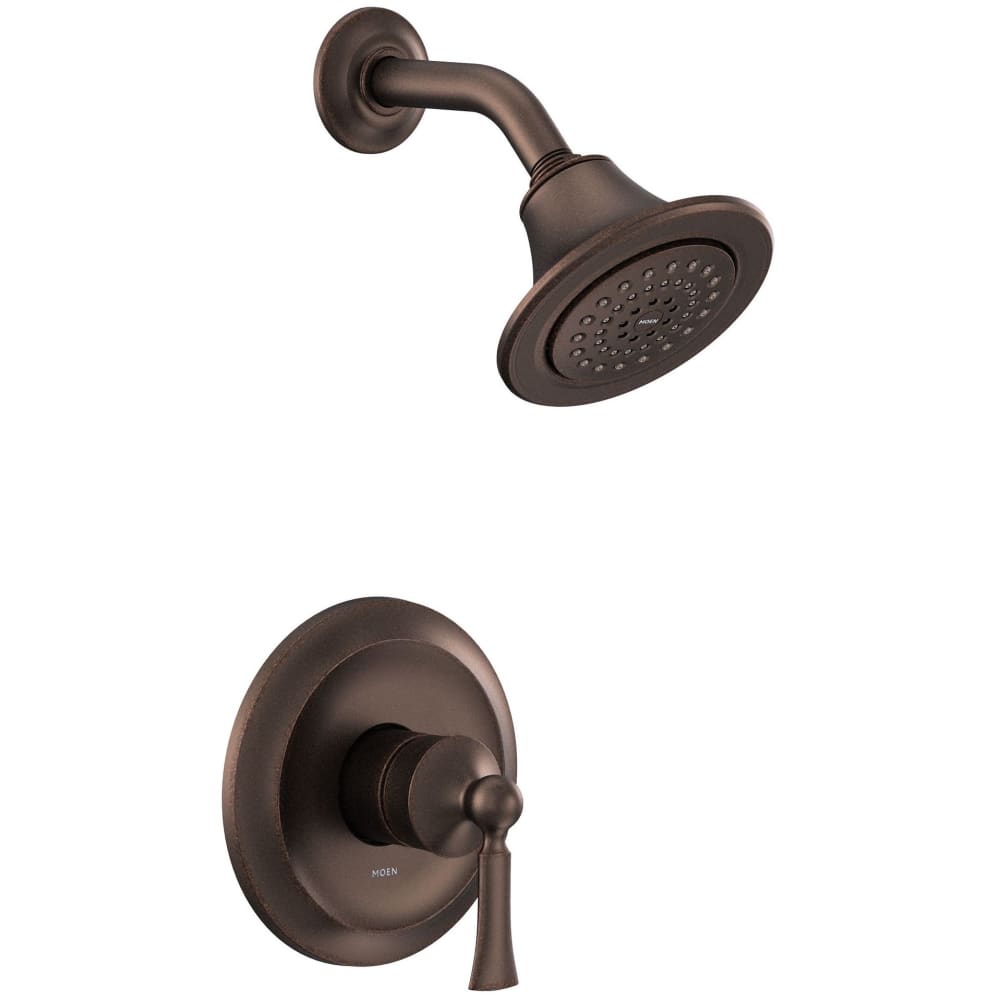 Moen Posi-Temp Pressure Balanced Tub and Shower Trim with 2.5 GPM Shower Head and Tub Spout from the Align Collection (Less Valve) Brushed Nickel