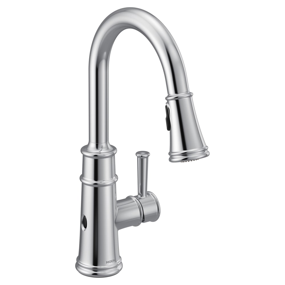 Moen Belfield 1.5 GPM High-Arc Single Handle Kitchen Faucet with MotionSense Technology Chrome