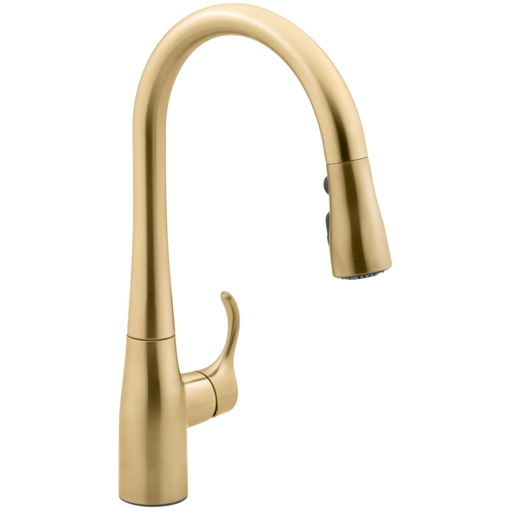 Simplice 1.5 GPM Single Hole Pull Down Kitchen Faucet - Includes Escutcheon