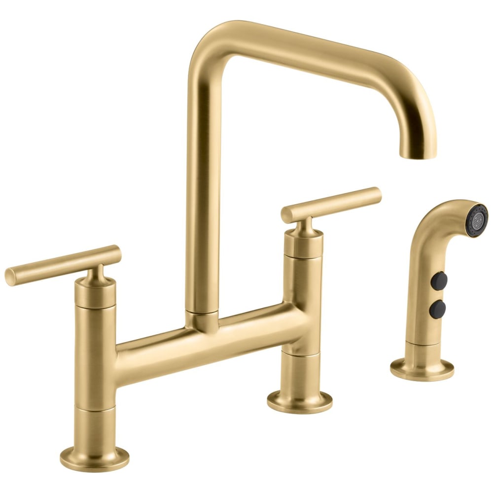 Purist 1.5 GPM Widespread Bridge Kitchen Faucet
