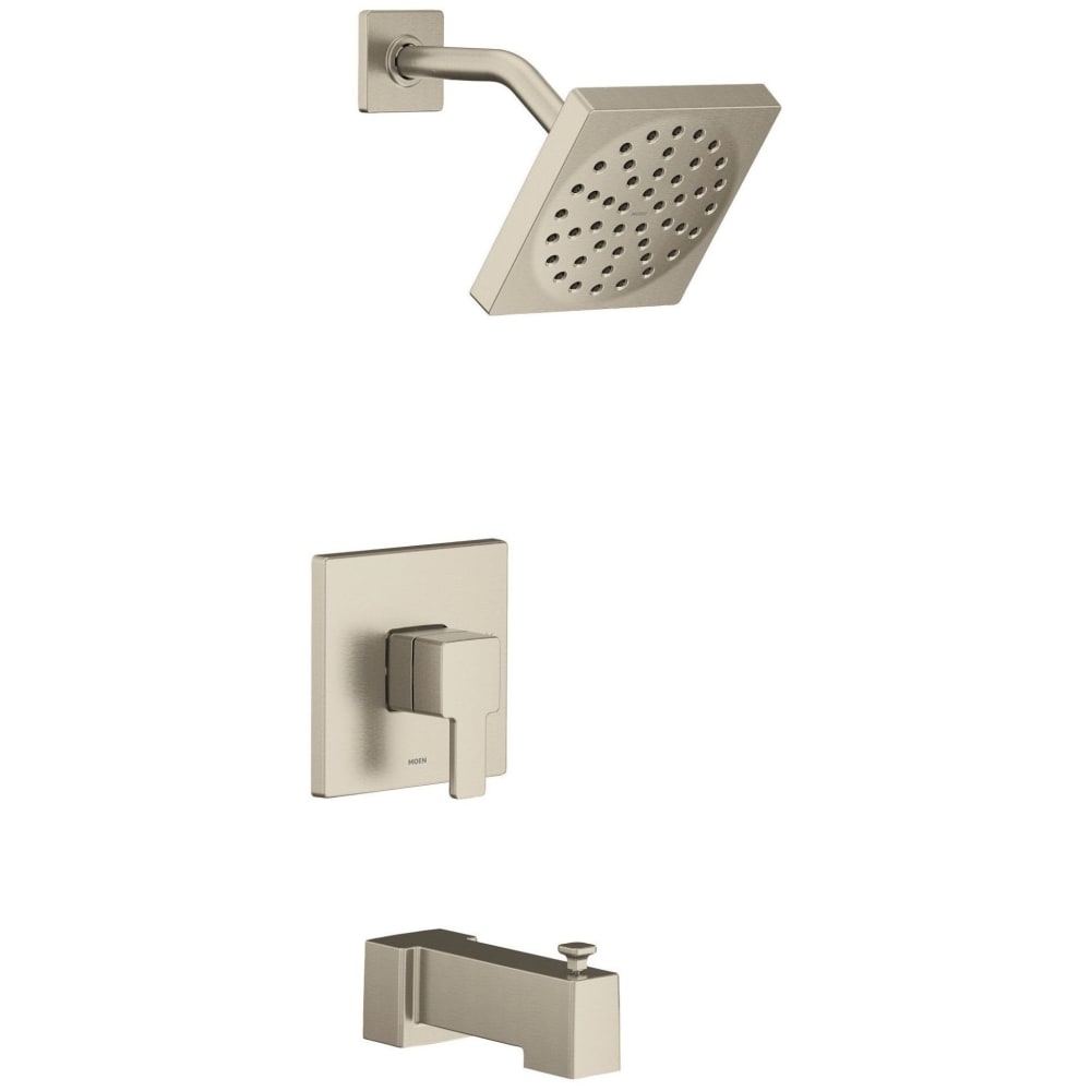 Moen Gibson Widespread Deck Mounted Roman Tub Filler Trim with Two Handles - Less Rough In Valve Chrome