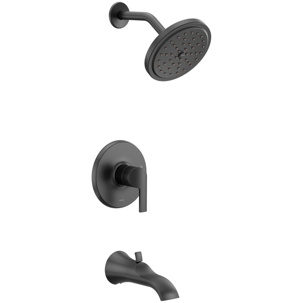 Moen Voss Deck Mounted Roman Tub Filler Trim with Personal Hand Shower and Built-In Diverter - Less Valve Polished Nickel
