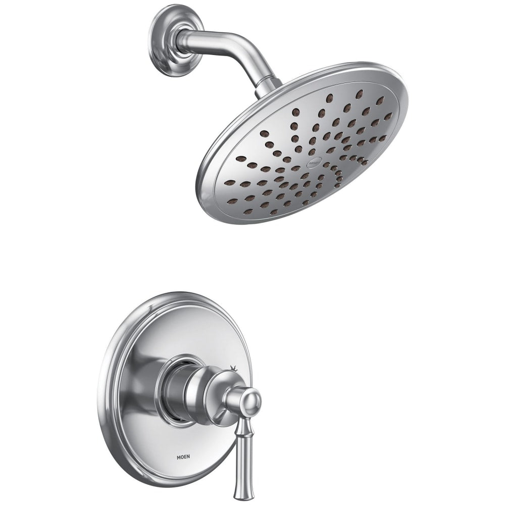Moen Via 1.2 GPM Single Hole Bathroom Faucet with Pop-Up Drain Assembly Chrome