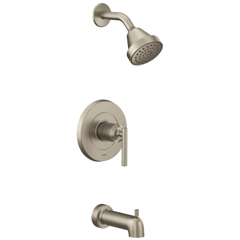 Moen Belfield Tub and Shower Trim Package with Single Function 1.75 GPM Shower Head and Posi-Temp Pressure-Balancing Valve Technology Matte Black