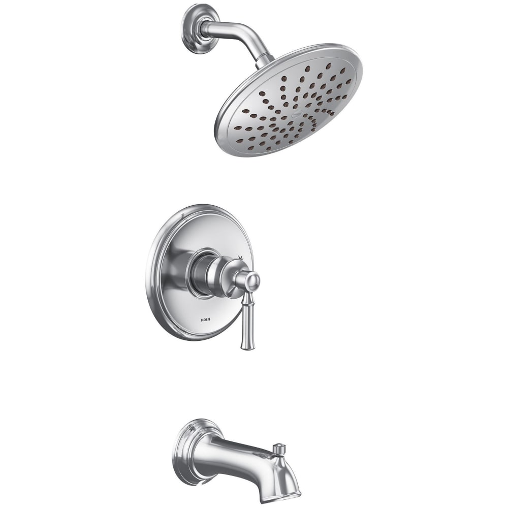 Moen Floor Mounted Tub Filler with Personal Hand Shower and Tub Risers from the Arris Collection (Less Valve) Chrome