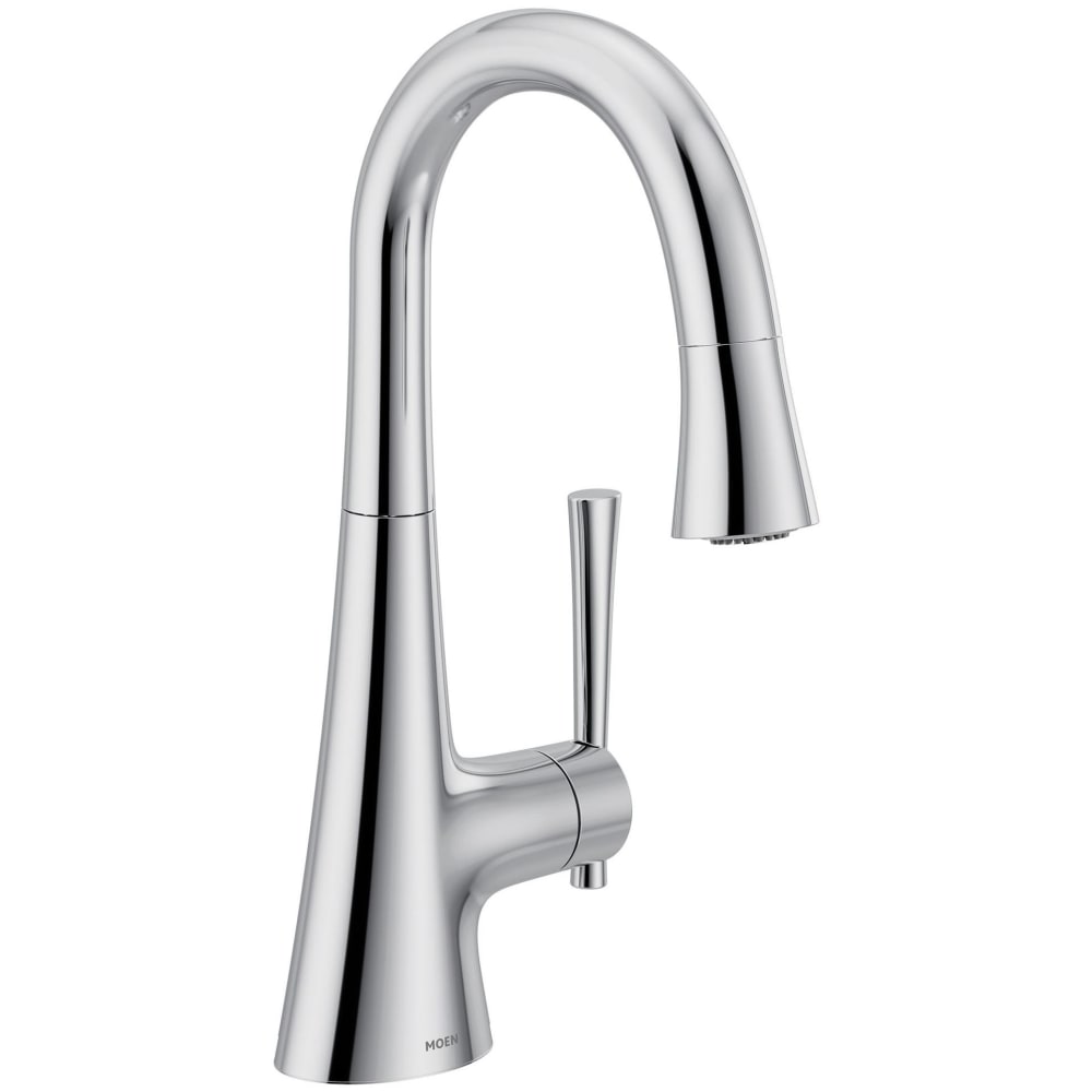 Moen Kurv 1.5 GPM Single Hole Pull Down Bar Faucet Chrome
