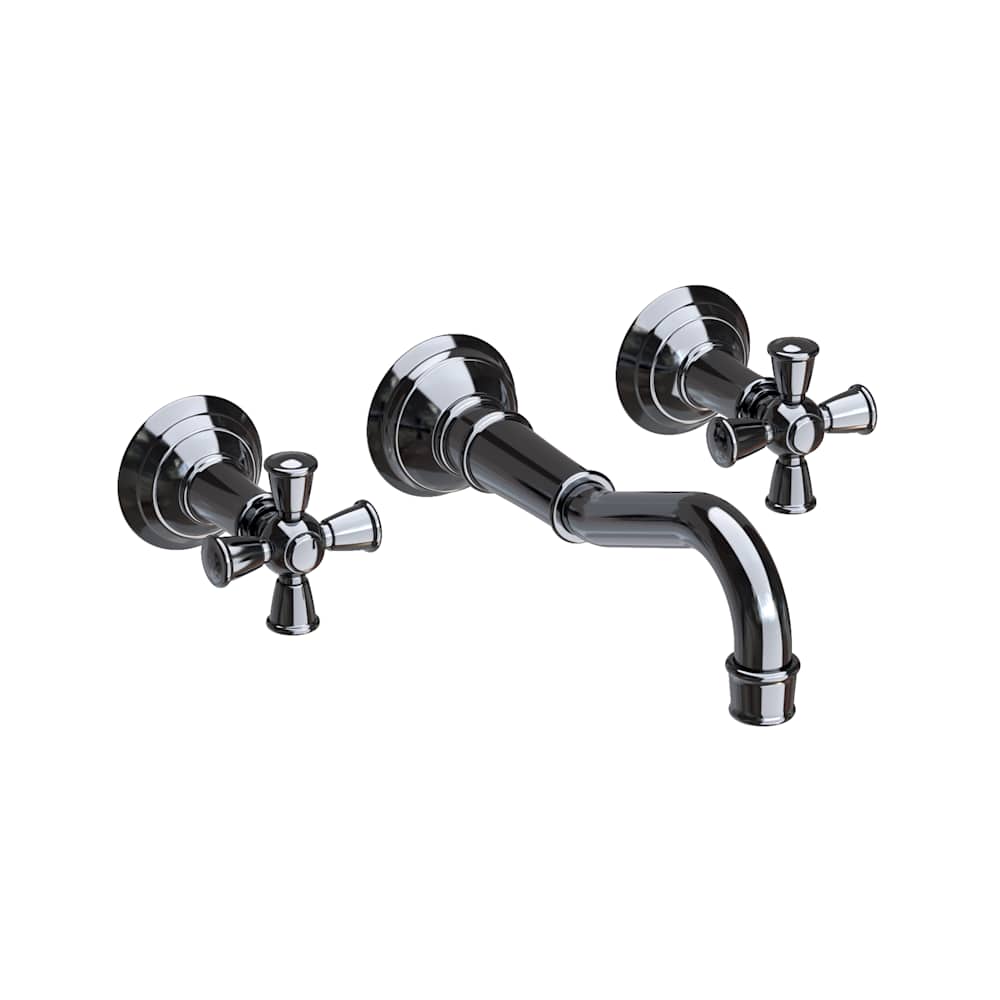 Jacobean 1.2 GPM Wall Mounted Widespread Bathroom Faucet