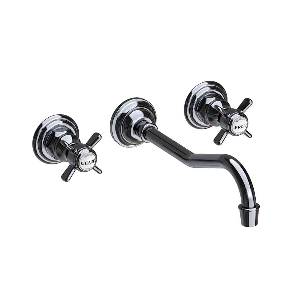 Fairfield 1.2 GPM Wall Mounted Widespread Bathroom Faucet