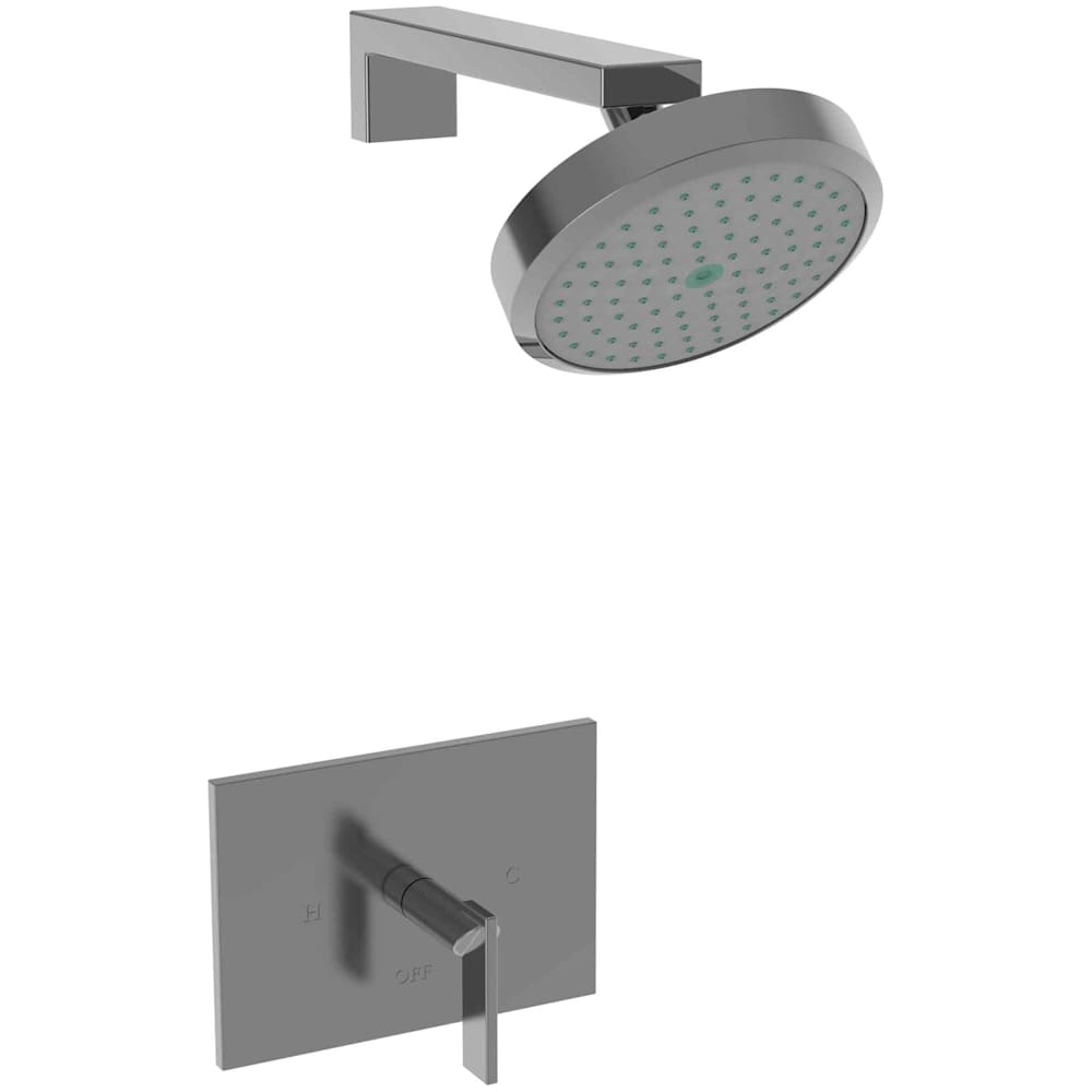 Metro Single Handle Shower Trim with Shower Head and a Metal Lever Handle