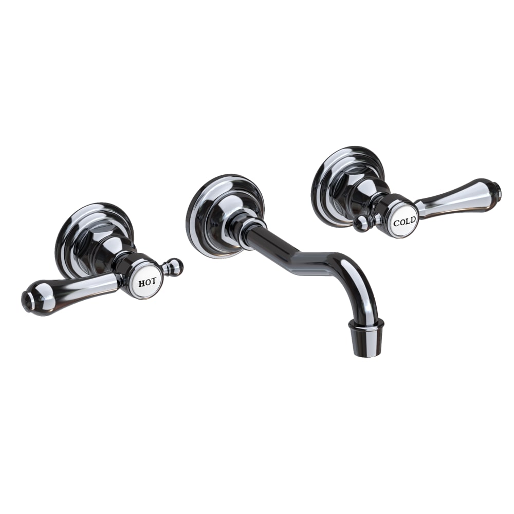 Chesterfield 1.2 GPM Wall Mounted Widespread Bathroom Faucet