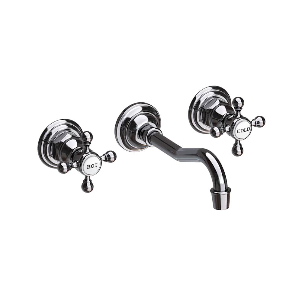 Chesterfield 1.2 GPM Wall Mounted Widespread Bathroom Faucet