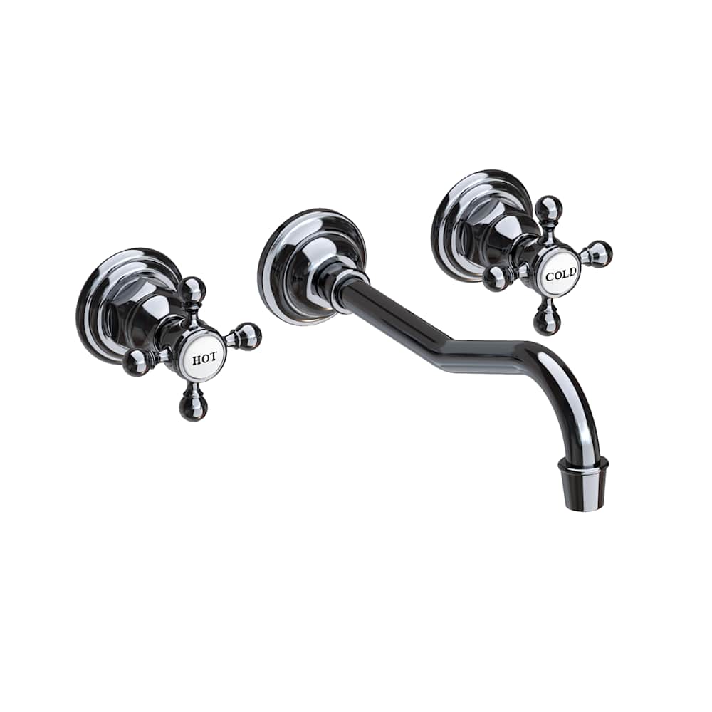 Chesterfield 1.2 GPM Wall Mounted Widespread Bathroom Faucet