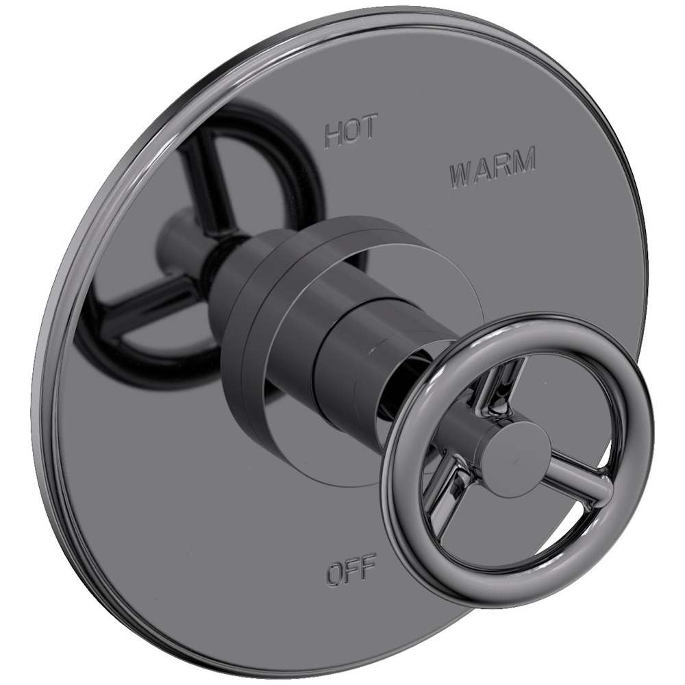 Slater 1/2" Round Pressure Balance Trim Plate with Handle