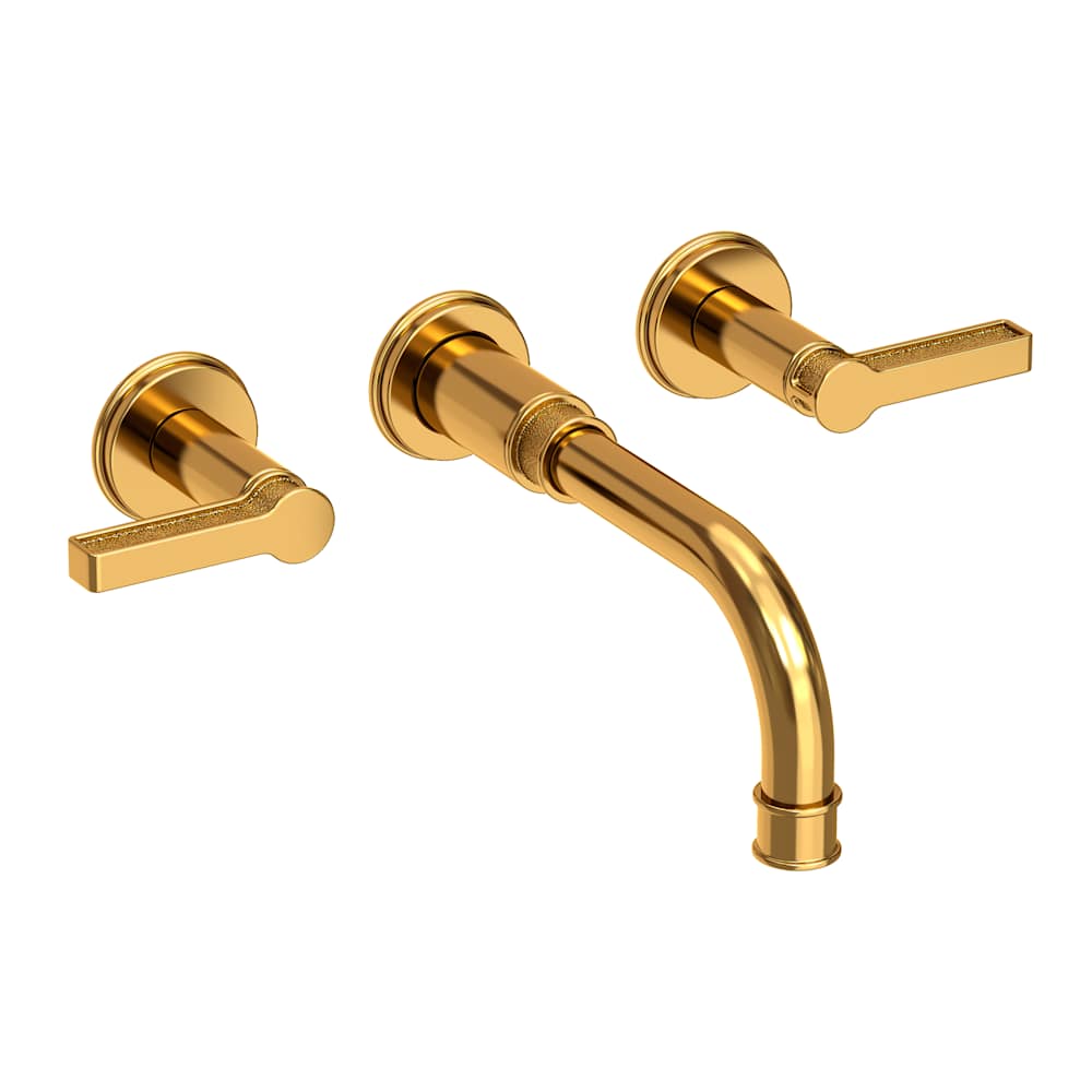 Griffey 1.2 GPM Wall Mounted Widespread Bathroom Faucet with Lever Handles