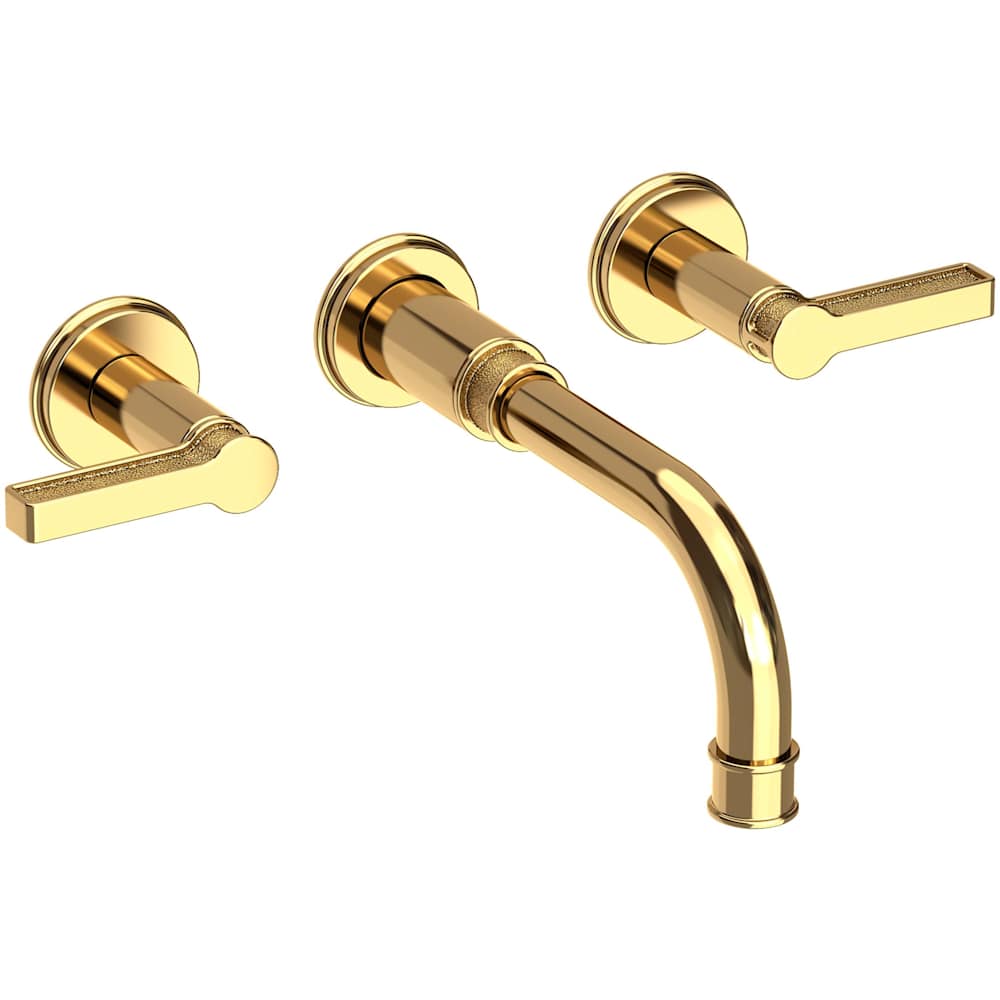 Griffey 1.2 GPM Wall Mounted Widespread Bathroom Faucet with Lever Handles