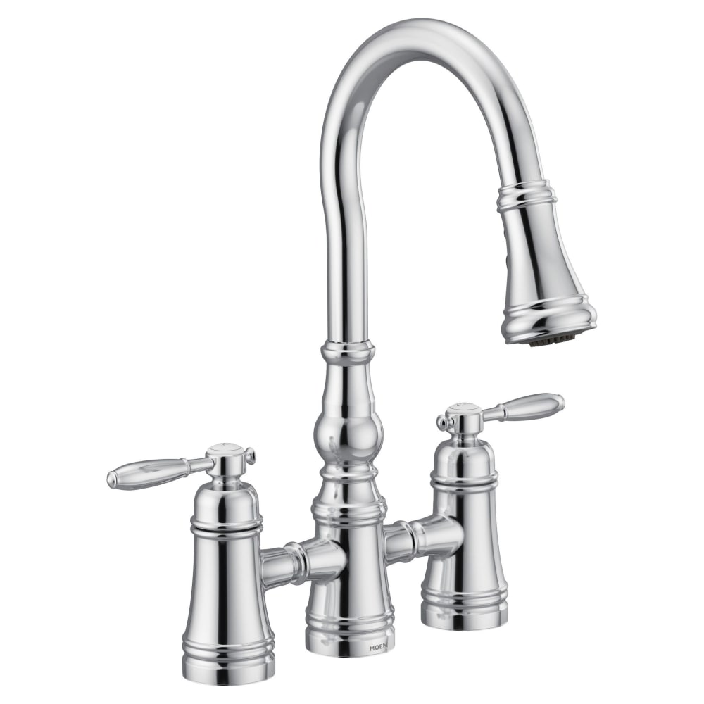 Moen Brantford Single Handle Pulldown Spray Kitchen Faucet with Reflex Technology Oil Rubbed Bronze