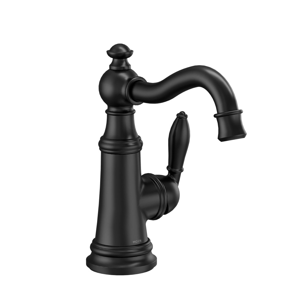 Moen Align 1.5 GPM Single Hole Pre-Rinse Pull Down Kitchen Faucet with Power Boost Black Stainless Steel