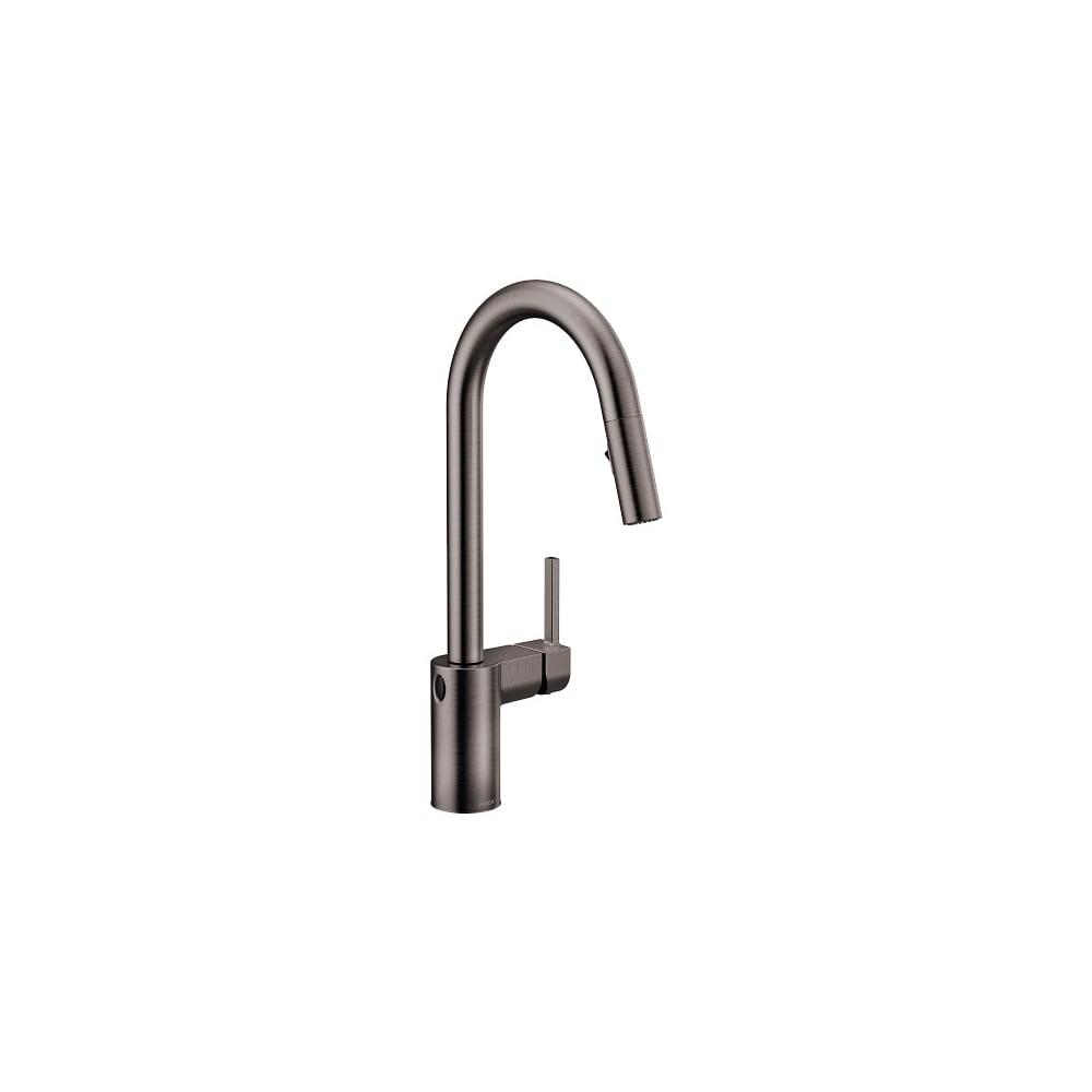 Moen Align 1.5 GPM Single Handle High Arc Pulldown Kitchen Faucet Black / Stainless Steel